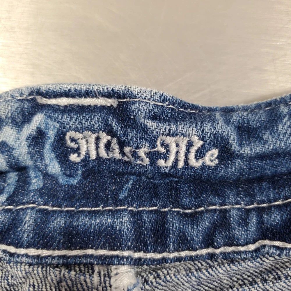 Miss Me Lakewood Straight Leg Jeans Medium Wash Blue JP4442 Size 27